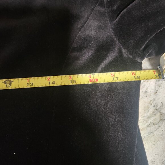 Sitewide sale Black Velvet long jacket size 8 - Picture 10 of 11